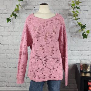 PARTNERS BY MERVYN'S Women's Oversized Vintage Knit Top Made in USA